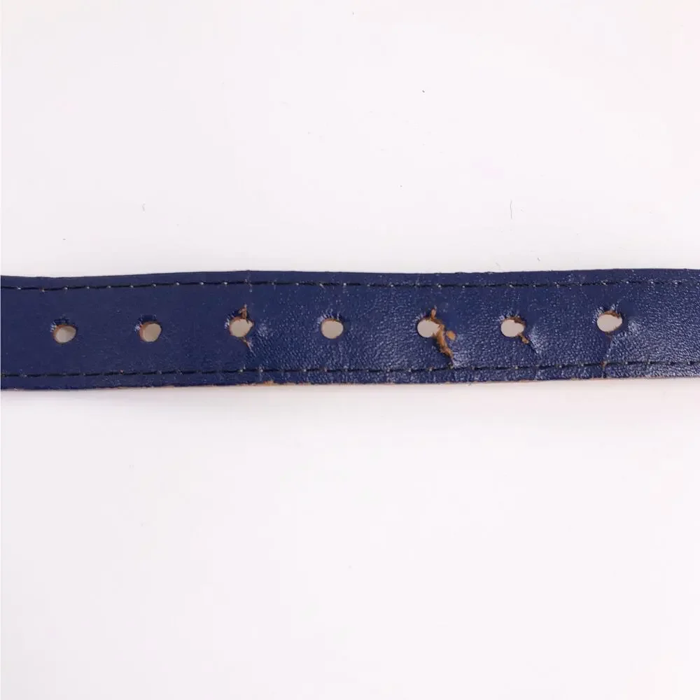 80s asymmetrical navy blue belt 1980s vintage